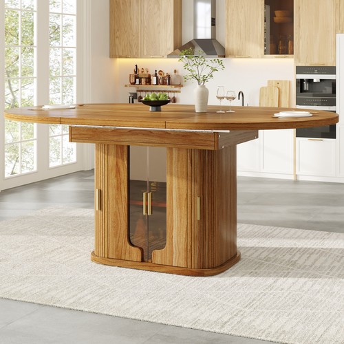 Extendable dining table round - dining,