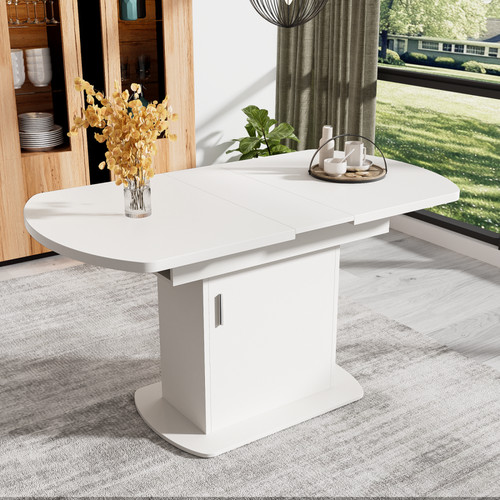 Extendable oval dining table - oval,