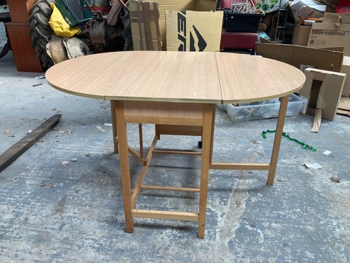 Oval drop leaf table - oval,