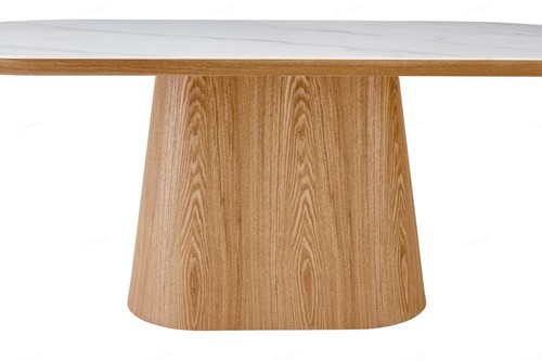 Bianca oval dining table - dining,