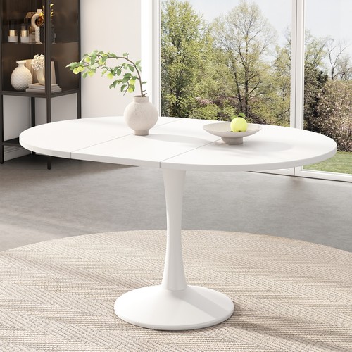 White modern extendable - white,