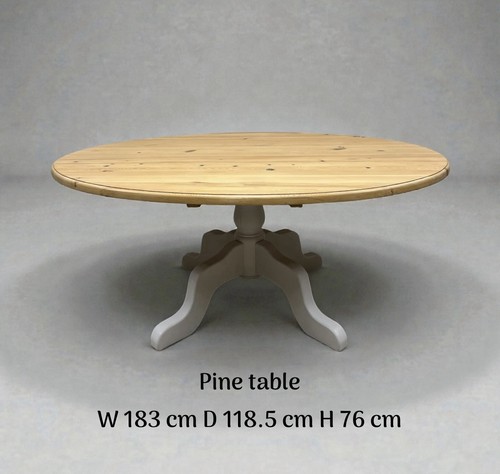 Painted oval pine - oval, dining