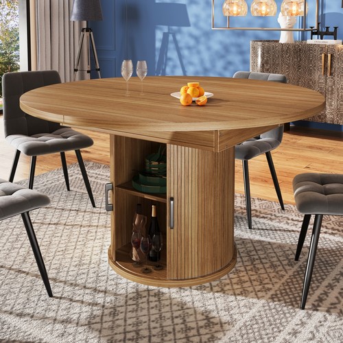 Extendable round dining table - extendable,