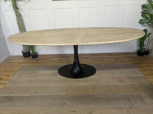 Hampton beige travertine oval - hampton,